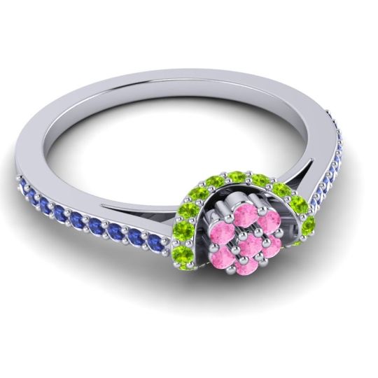 Petite Floral Pave Pupsagiri Ring