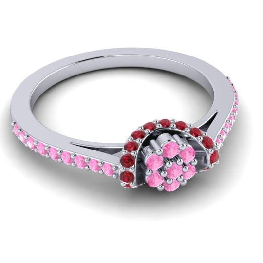 Petite Floral Pave Pupsagiri Ring