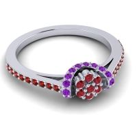 Petite Floral Pave Pupsagiri Ring