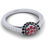 Petite Floral Pave Pupsagiri Ring