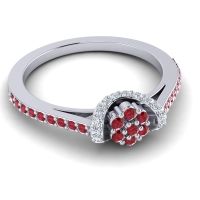 Petite Floral Pave Pupsagiri Ring