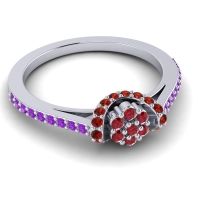 Petite Floral Pave Pupsagiri Ring