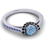 Petite Floral Pave Pupsagiri Ring
