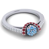 Petite Floral Pave Pupsagiri Ring