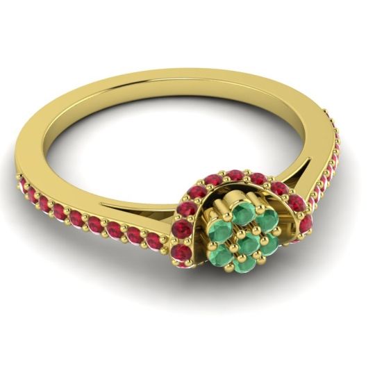 Petite Floral Pave Pupsagiri Ring