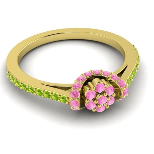 Petite Floral Pave Pupsagiri Ring