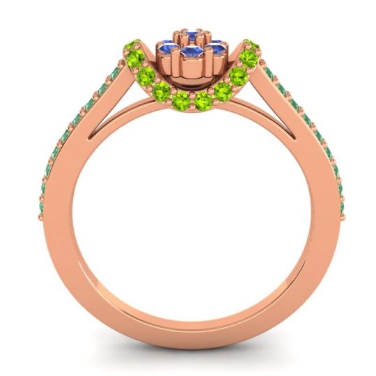 Petite Floral Pave Pupsagiri Ring