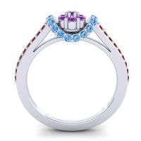 Petite Floral Pave Pupsagiri Ring