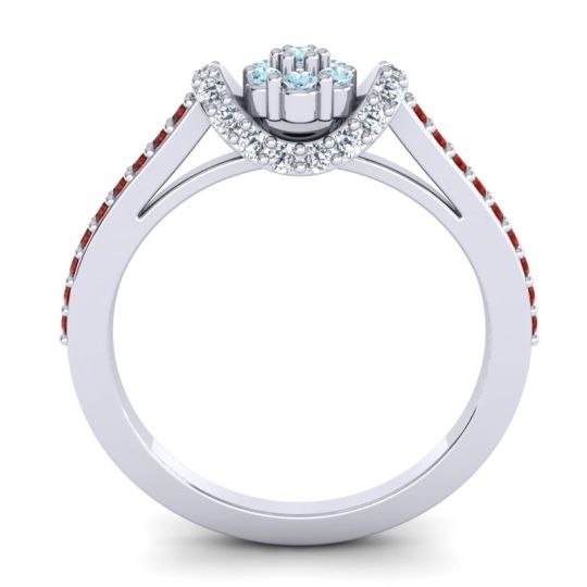 Petite Floral Pave Pupsagiri Ring