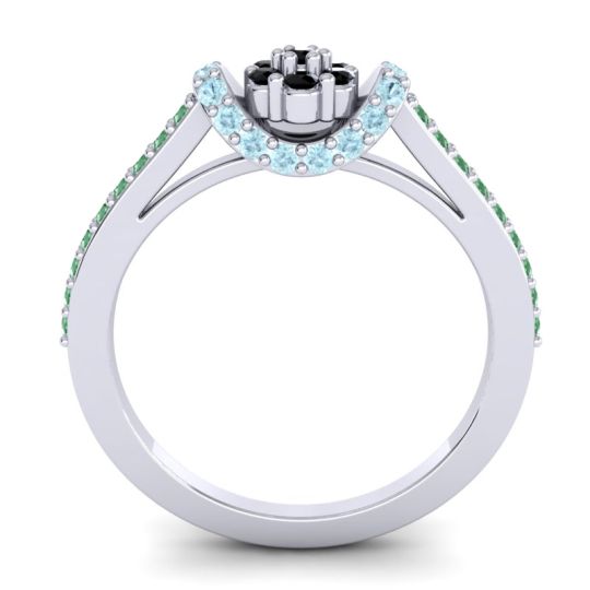 Petite Floral Pave Pupsagiri Ring