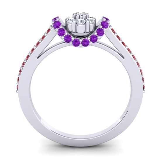 Petite Floral Pave Pupsagiri Ring