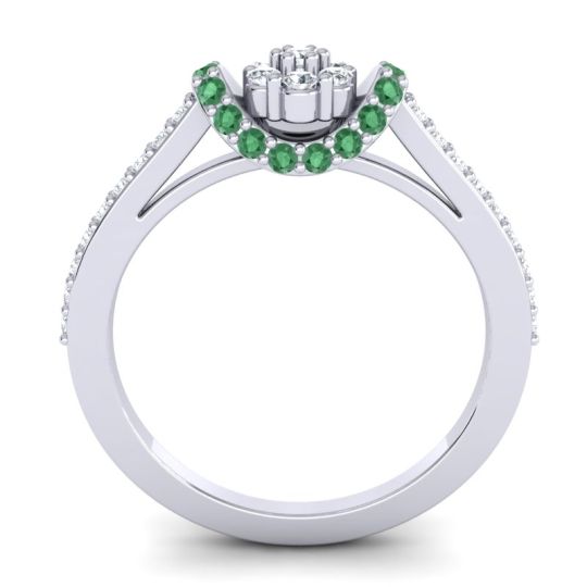 Petite Floral Pave Pupsagiri Ring