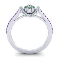 Petite Floral Pave Pupsagiri Ring