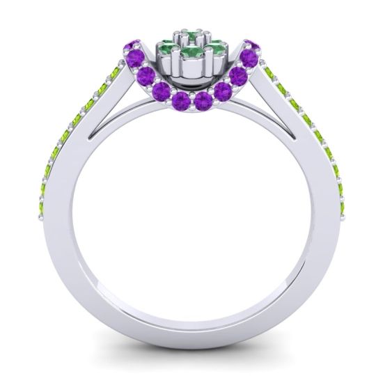 Petite Floral Pave Pupsagiri Ring