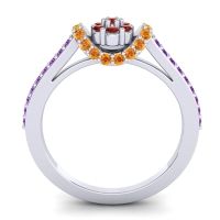 Petite Floral Pave Pupsagiri Ring