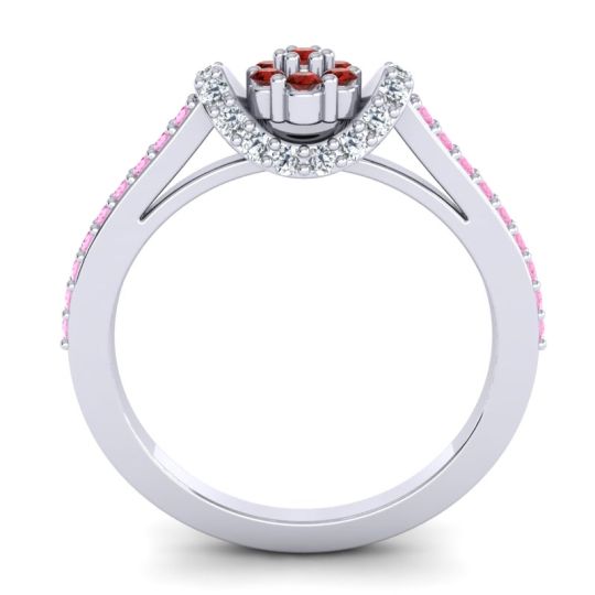 Petite Floral Pave Pupsagiri Ring