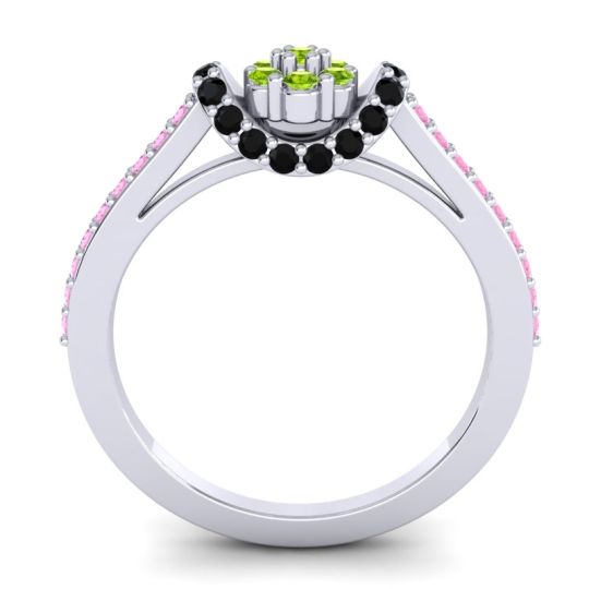 Petite Floral Pave Pupsagiri Ring