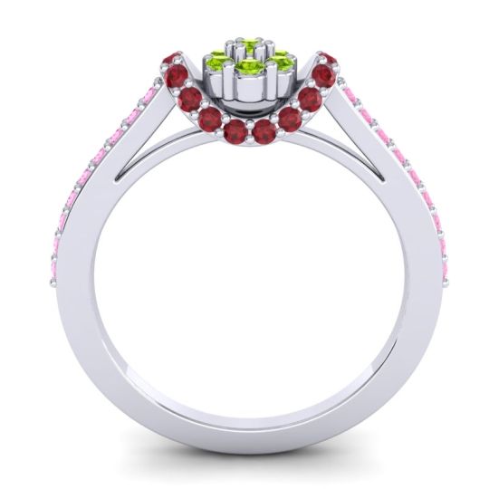 Petite Floral Pave Pupsagiri Ring