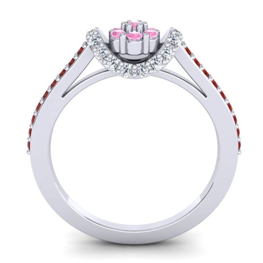 Petite Floral Pave Pupsagiri Ring