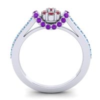 Petite Floral Pave Pupsagiri Ring