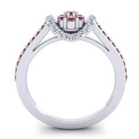 Petite Floral Pave Pupsagiri Ring