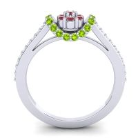 Petite Floral Pave Pupsagiri Ring