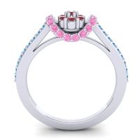 Petite Floral Pave Pupsagiri Ring