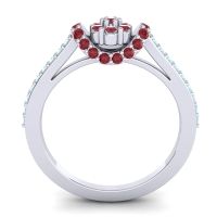 Petite Floral Pave Pupsagiri Ring