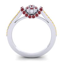 Petite Floral Pave Pupsagiri Ring