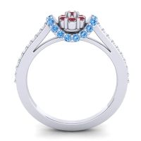 Petite Floral Pave Pupsagiri Ring