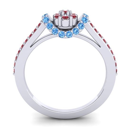 Petite Floral Pave Pupsagiri Ring