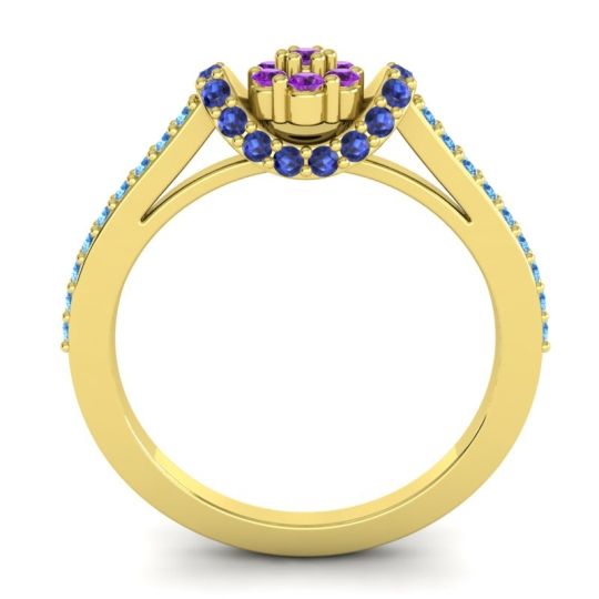 Petite Floral Pave Pupsagiri Ring