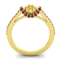 Petite Floral Pave Pupsagiri Ring