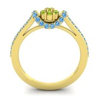 Petite Floral Pave Pupsagiri Ring
