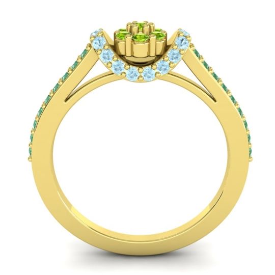 Petite Floral Pave Pupsagiri Ring