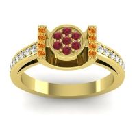 Statement Floral Pave Inodaya Ring