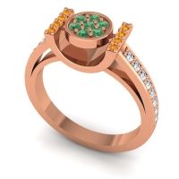 Statement Floral Pave Inodaya Ring