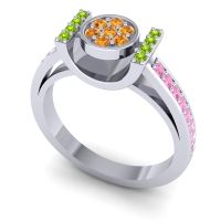 Statement Floral Pave Inodaya Ring