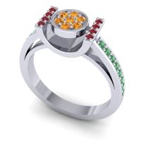 Statement Floral Pave Inodaya Ring