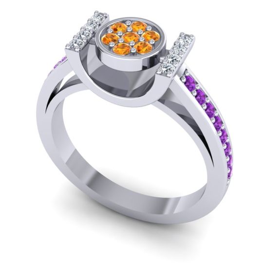 Statement Floral Pave Inodaya Ring