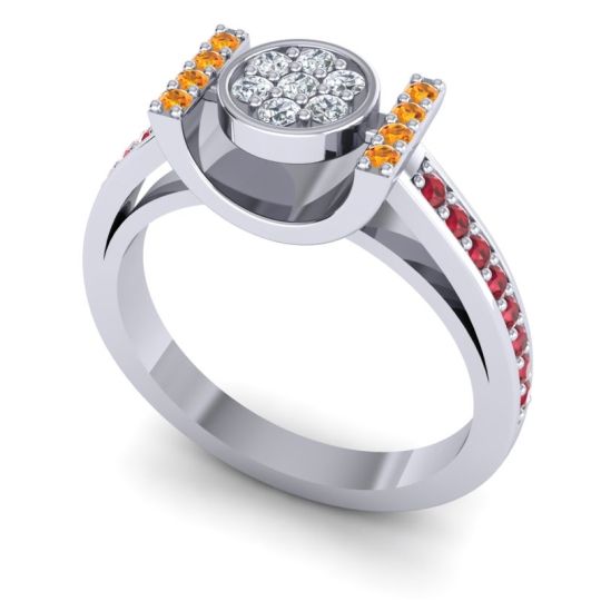 Statement Floral Pave Inodaya Ring