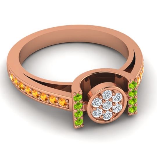 Statement Floral Pave Inodaya Ring