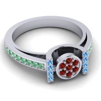 Statement Floral Pave Inodaya Ring