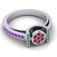 Statement Floral Pave Inodaya Ring