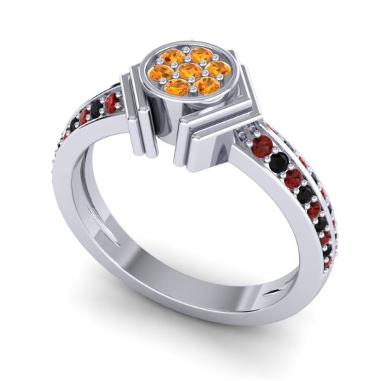 Simple Floral Art Deco Kusumina Ring