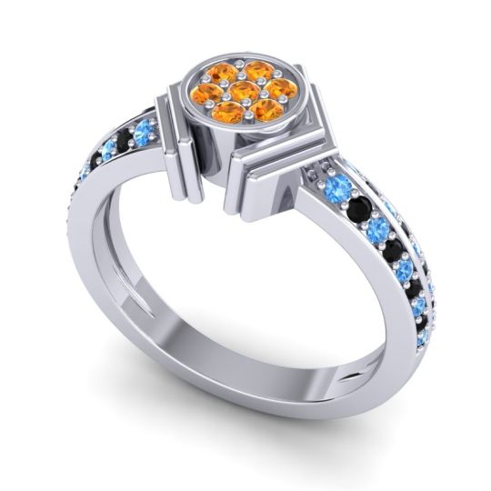 Simple Floral Art Deco Kusumina Ring