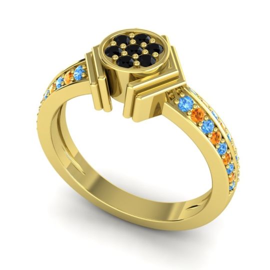 Simple Floral Art Deco Kusumina Ring