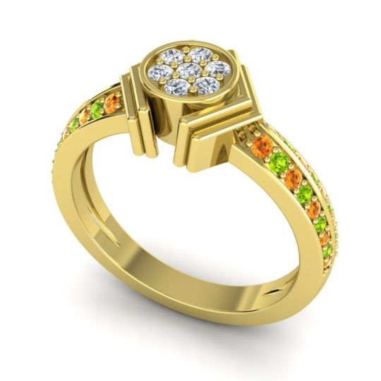 Simple Floral Art Deco Kusumina Ring