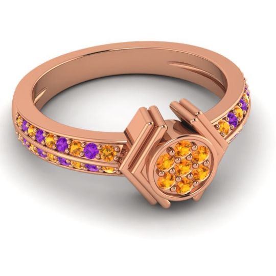 Simple Floral Art Deco Kusumina Ring
