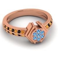 Simple Floral Art Deco Kusumina Ring